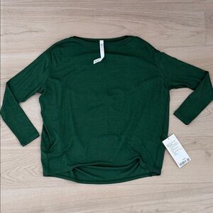 lululemon athletica Women's Back in Action Long Sleeve Rib Top Size 6